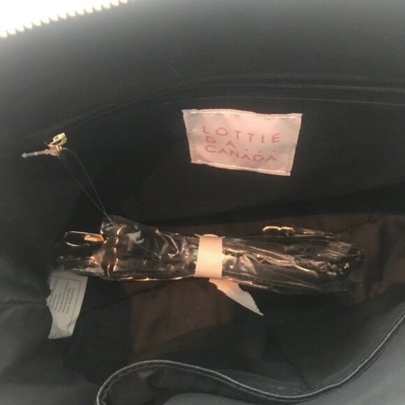 Jeanne Lottie Elegant Black Satchel Bag NWT - Picture 3 of 10